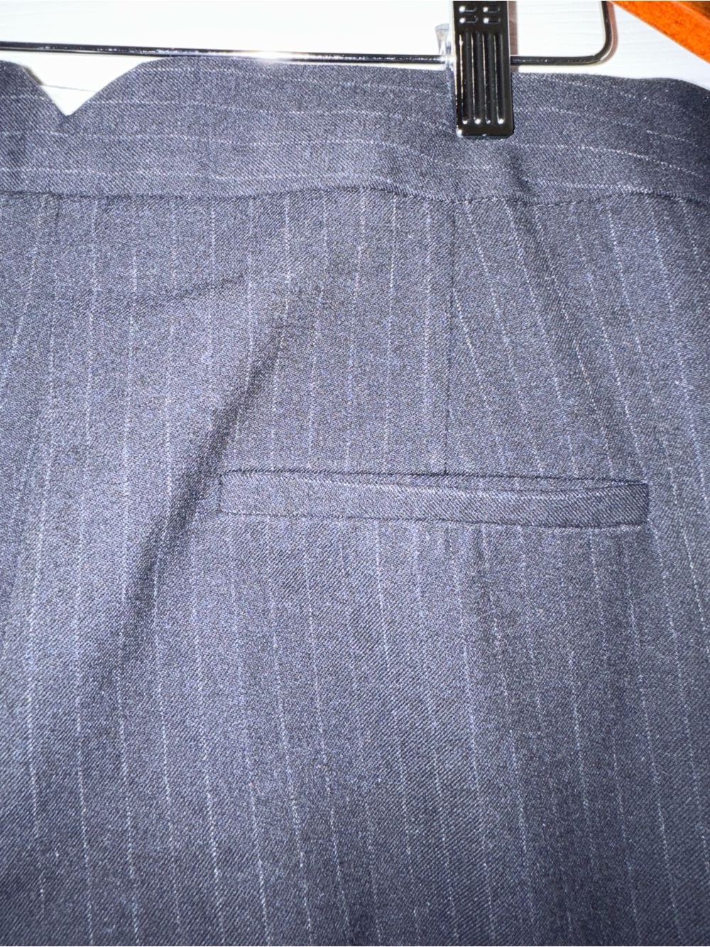 Zara Black Pinstripe High-Waist Wide-Leg Trousers - Picture 5 of 8